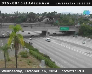 SB 15 at Adams Ave (On Ramp)