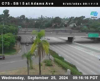 SB 15 at Adams Ave (On Ramp)