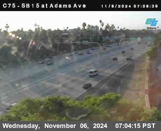 SB 15 at Adams Ave (On Ramp)