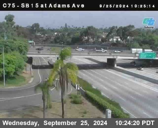 SB 15 at Adams Ave (On Ramp)