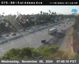 SB 15 at Adams Ave (On Ramp)