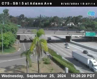 SB 15 at Adams Ave (On Ramp)