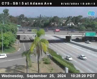 SB 15 at Adams Ave (On Ramp)