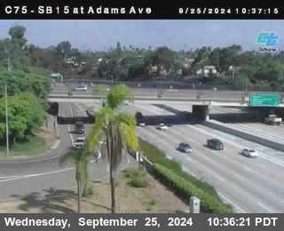 SB 15 at Adams Ave (On Ramp)