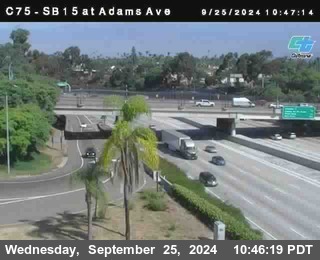 SB 15 at Adams Ave (On Ramp)