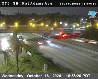 SB 15 at Adams Ave (On Ramp)