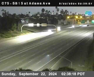 SB 15 at Adams Ave (On Ramp)