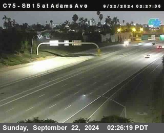 SB 15 at Adams Ave (On Ramp)