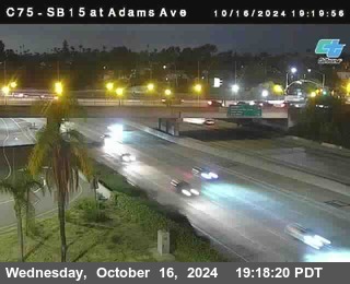 SB 15 at Adams Ave (On Ramp)