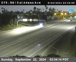 SB 15 at Adams Ave (On Ramp)