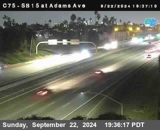 SB 15 at Adams Ave (On Ramp)