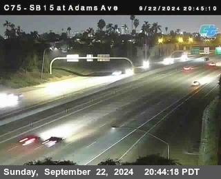 SB 15 at Adams Ave (On Ramp)