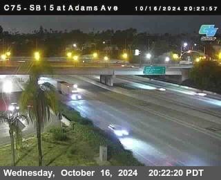 SB 15 at Adams Ave (On Ramp)