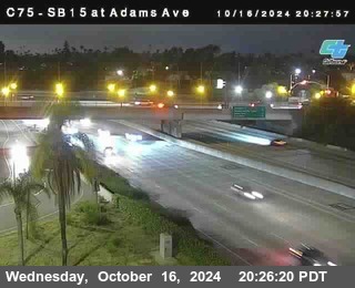 SB 15 at Adams Ave (On Ramp)