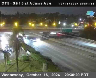 SB 15 at Adams Ave (On Ramp)