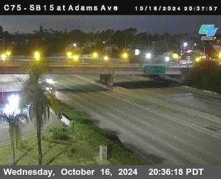 SB 15 at Adams Ave (On Ramp)