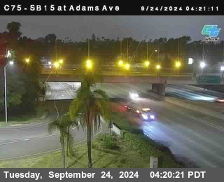 SB 15 at Adams Ave (On Ramp)