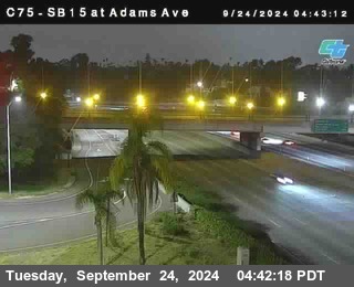 SB 15 at Adams Ave (On Ramp)