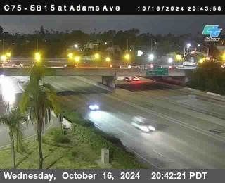 SB 15 at Adams Ave (On Ramp)