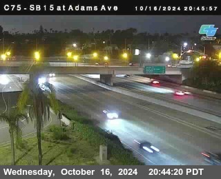 SB 15 at Adams Ave (On Ramp)