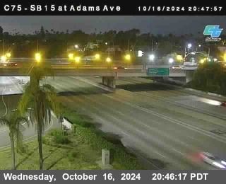 SB 15 at Adams Ave (On Ramp)