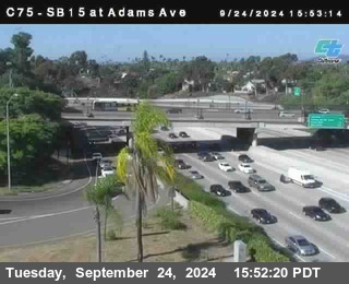 SB 15 at Adams Ave (On Ramp)