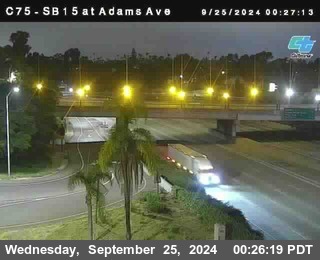 SB 15 at Adams Ave (On Ramp)