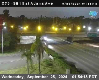 SB 15 at Adams Ave (On Ramp)