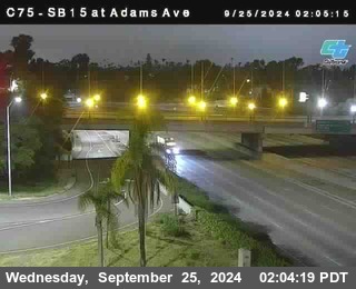 SB 15 at Adams Ave (On Ramp)