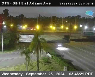 SB 15 at Adams Ave (On Ramp)