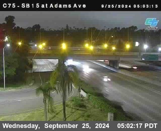 SB 15 at Adams Ave (On Ramp)