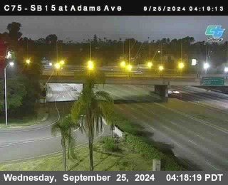 SB 15 at Adams Ave (On Ramp)