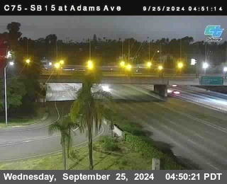 SB 15 at Adams Ave (On Ramp)