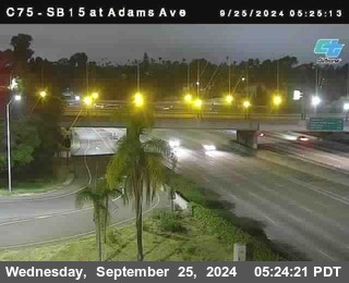 SB 15 at Adams Ave (On Ramp)