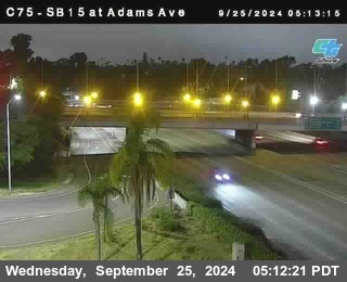 SB 15 at Adams Ave (On Ramp)