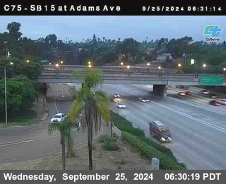 SB 15 at Adams Ave (On Ramp)