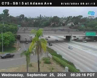 SB 15 at Adams Ave (On Ramp)