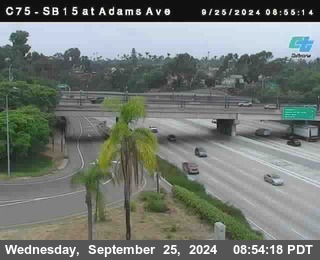 SB 15 at Adams Ave (On Ramp)