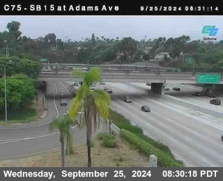 SB 15 at Adams Ave (On Ramp)