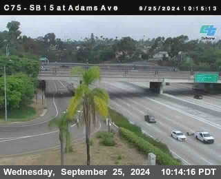 SB 15 at Adams Ave (On Ramp)