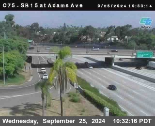 SB 15 at Adams Ave (On Ramp)