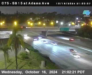 SB 15 at Adams Ave (On Ramp)