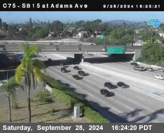 SB 15 at Adams Ave (On Ramp)