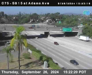 SB 15 at Adams Ave (On Ramp)