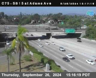 SB 15 at Adams Ave (On Ramp)