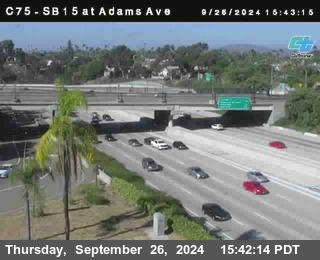 SB 15 at Adams Ave (On Ramp)