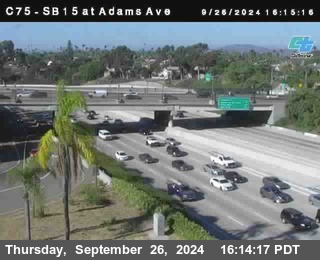 SB 15 at Adams Ave (On Ramp)