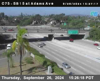 SB 15 at Adams Ave (On Ramp)