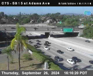 SB 15 at Adams Ave (On Ramp)