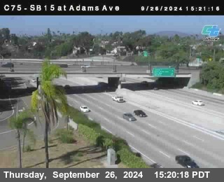 SB 15 at Adams Ave (On Ramp)